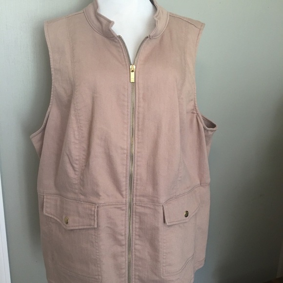 Liz Claiborne 2X casual vest. 2 front pockets. - Picture 3 of 7